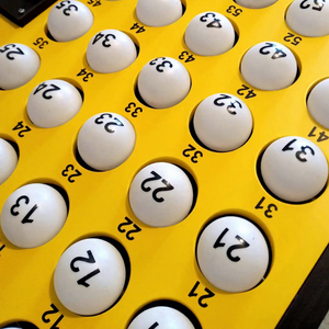 Bola de lotería digital de 40mm con impresión personalizada profesional, Bola de <span class=keywords><strong>bingo</strong></span>, bola con logotipo de juego - Product Image 1
