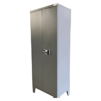 Armoire de rangement industrielle à double porte en tôle d'acier inoxydable sur mesure avec serrure sans clé, fabrication ODM/OEM