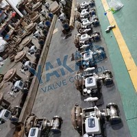 Vanne de régulation à double enveloppe, directe usine, acier inoxydable 304 316 CF8M, classe 150 DN50, à % égal, classe V, actionneur électrique, vapeur