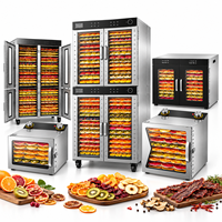 Déshydrateur alimentaire automatique 6-100 couches, sécheuse électrique pour viande séchée, poulet, poisson, fruits de mer, équipement de transformation