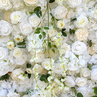 Sonnenheirat Großhandel Hochzeitsdekoration Seide künstliche Blume Wand Hochzeit Blume Wand
