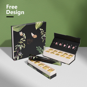Boîte à dessert à rabat de luxe pour biscuits au <span class=keywords><strong>chocolat</strong></span> et macarons, lamination brillante et gaufrage personnalisés pour l'emballage cadeau - Product Image 5