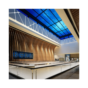 Tùy Chỉnh Thực Hiện Hiện Đại Thiết Kế Nhôm Đục Trần Bảng Điều Chỉnh Đồ Họa Trang Trí Tường Gạch Tính Năng Nghệ Thuật Cho Không Gian Trong Nhà - Product Image 1