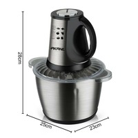 AKANE 3.0L Voedselprocessor 1000W Roestvrijstalen elektrische hakmolen 360 graden mengkeukenmolen A.81660