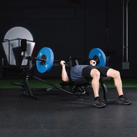 Machine à presse pectorale à plaques Tellus - Banc de musculation inclinable/declinable/plat réglable pour les bras et le dos, usage commercial léger