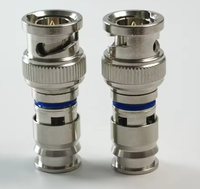 Connecteur de compression BNC de haute qualité pour câble coaxial RG6 Construction en laiton massif avec broches 1P pour applications RF