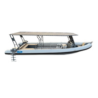 Bateau semi-rigide de luxe Haide CE 32 pieds SP960, bateau pneumatique à console, bateaux semi-rigides gonflables, bateau gonflable à coque en aluminium