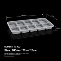 Barquette alimentaire jetable en plastique multi-compartiments, récipient de préparation de repas, boîte à emporter de qualité alimentaire pour restaurants et traiteurs