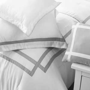 Juego de Ropa de Cama de 8 Piezas, Diseño de Moda, Ligero, Color Blanco, Tamaño <span class=keywords><strong>Queen</strong></span>, para Hotel - Product Image 2