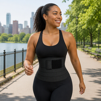 Ceinture de soutien lombaire en nylon réglable et élastique pour le maintien de la posture dorsale, idéale pour l'entraînement physique et l'usage quotidien