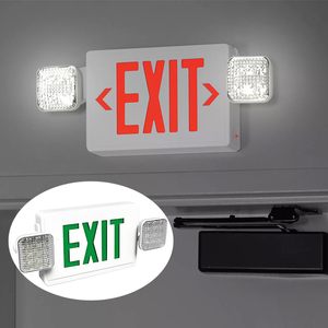 Lampe de Secours LED à Double Tête et Deux Points d'Éclairage avec Batterie de Secours pour Urgences - Product Image 1