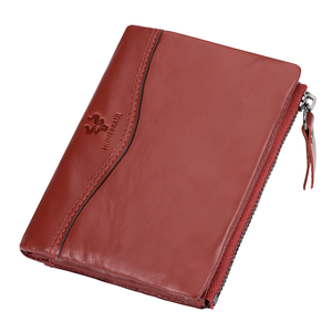 กระเป๋าสตางค์หนังแท้แบบวินเทจของผู้ชายมีซิปล็อกความยาวสั้นสไตล์คาวบอยพร้อมกระเป๋าใส่เหรียญสีดำ - Product Image 4