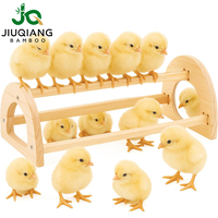 Perchoir à poules en bambou JQ, grande taille, facile à installer, avec miroir, pour usage extérieur
