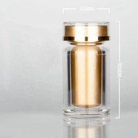 Flacon de 100 ml de haute qualité pour capsules, flacon transparent en PET pour compléments alimentaires avec flacon intérieur en PP