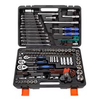 121 pièces Cr-V mécanique clé à cliquet douille combinaison ensemble d'outils OEM personnalisable étui rigide Kits de réparation à la main pour voitures motos