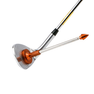 Indicador de dirección de golf, palo de aluminio, ayuda para la práctica, equipo de entrenamiento para alineación del swing, rojo, azul, negro, naranja - Product Image 2