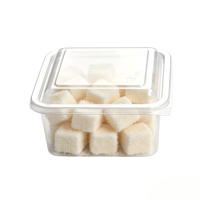 Emballages personnalisés jetables, recyclables, transparents, en plastique PP, pour biscuits, gâteaux, pain, salades, tiramisu, boîtes en plastique pour aliments