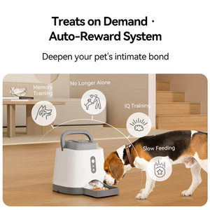 Comedero Inteligente de Lujo para Mascotas con Control por APP, Dispensador de Comida Seca para Perros, Juego de Entrenamiento, Botón de Doble Alimentación - Product Image 3