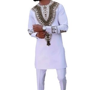 Items Sold in Bulk a New Style Middle Eastern Casual White Loose Shirt Set Woven for Summer Elegant <strong>Clothing</strong> - Product Image 6