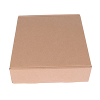 Caja de Envío de Papel Kraft Directo de Fábrica, Caja de Regalo de Cartón Reciclable Plegable con Cierre Automático para Electrónica de Consumo