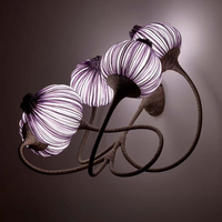 Lampe de sol en tissu faite à la main Wabi Sabi, vase organique en forme de coquillage, éclairage LED décoratif, projet commercial, couleur personnalisée