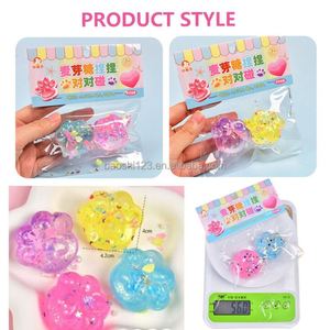 Juguete Blandito de Garra de Gato con Lentejuelas de Maltosa Aurora, Bola Antiestrés de Rebote Lento, Mini Juguete Sensorial de Garra de Gato - Product Image 2