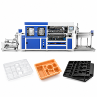 Machine de thermoformage sous vide entièrement automatique pour plastiques PVC, PET, PP, PS – Équipement de thermoformage pour la fabrication de barquettes, boîtes et contenants