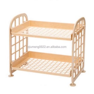 Estante hueco de doble capa, Cosméticos de plástico, acabado de escritorio, accesorios de baño, organizador, estante de almacenamiento, soporte de estante de 2 niveles - Product Image 1