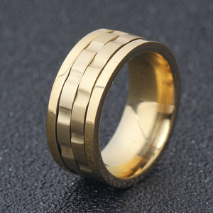 Anillo Giratorio Unisex de 9 mm con Engranajes, Acero Inoxidable 304, Joyería de Moda, Regalo, Diseño Geométrico - Product Image 3