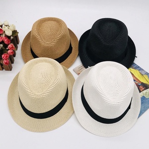 Chapeau en paille de papier <span class=keywords><strong>pour</strong></span> femmes, vente en gros, qualité supérieure, à la mode, <span class=keywords><strong>pour</strong></span> garçons et filles, Panama fédora, Protection solaire UV, <span class=keywords><strong>pour</strong></span> la plage et usage quotidien, nouvelle collection - Product Image 2