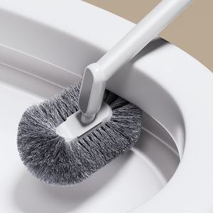 Brosse de toilette domestique à poils en forme de bateau à 405 degrés, outil de nettoyage mural pour salle de bain sans angle mort - Product Image 4