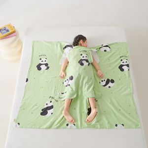 Edredón multifuncional de verano para bebé 2026, saco de dormir de gasa de algodón puro de clase A, protector de vientre antipatadas para bebés y niños pequeños - Product Image 1