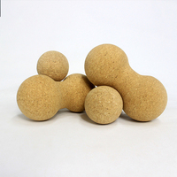 Yeway, le meilleur et le moins cher ensemble de balles de massage en liège écologiques de 30 mm, 100 % liège, pour la thérapie des tensions musculaires profondes