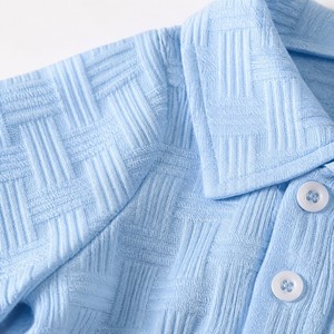 高品質サマーキッズ服スーツ 0-36ヶ月 ファッションベビーボーイ 半袖ポロシャツ ショートパンツ 2点セット - Product Image 6