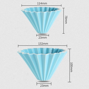 Kaffeefilterอุปกรณ์กาแฟMakerกรองReusable CoffeefilterเซรามิคBrewerหยดกาแฟกรอง<span class=keywords><strong>Origami</strong></span> <span class=keywords><strong>Dripper</strong></span> - Product Image 2