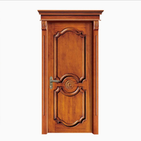 Portes intérieures en bois massif de luxe européennes, laquées sur mesure, insonorisées, pour villa, hôtel, école, chambre, maison