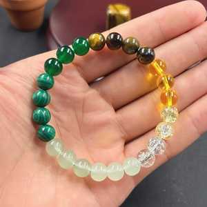 Nhỏ Nổ Tay Nóng Chuỗi Tiger Của Mắt Đá Thủy Tinh Malachite Tài Vòng Đeo Tay Nhà Máy Nguồn Cổ Phiếu Bán Buôn Quà Tặng - Product Image 2
