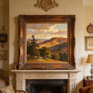 Peinture murale suspendue dessinée à la main pour salon, décoration murale de fond de canapé, peinture abstraite texturée pour sol - Product Image 5