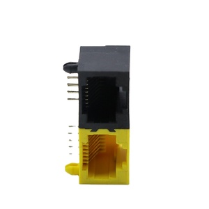 High Quality 8p8c RJ45 End Pass Through Shielded CAT6 Connector with Phosphor Bronze Contacts Gold Plating CAT <strong>Bag</strong> Original - Product Image 1