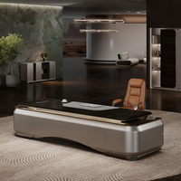 Bureau de direction modulaire durable, intelligent, écologique et résistant à l'eau, avec processus de peinture par aspiration 8 couches et armoire de rangement pour PDG