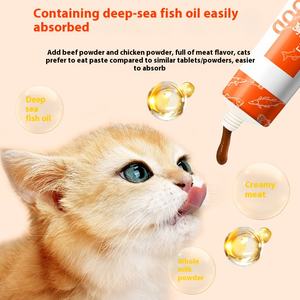 120g di olio di pesce di mare profondo <span class=keywords><strong>pasta</strong></span> di peli integratore nutrizionale Anti-spargimento <span class=keywords><strong>per</strong></span> cani e <span class=keywords><strong>gatti</strong></span> miglioramento della salute degli animali domestici - Product Image 2