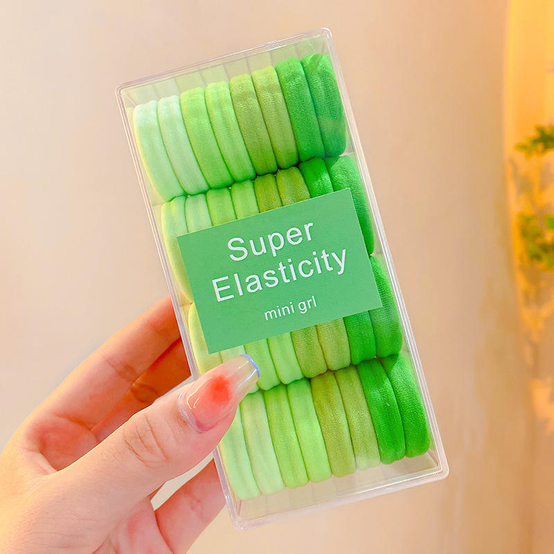 6แหวนผ้าขนหนูสีเขียว