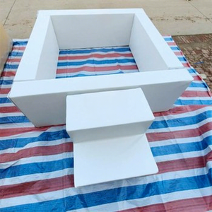 Petite fosse à balles blanche pour enfants adultes grande aire de jeux intérieure <span class=keywords><strong>XL</strong></span> location fosse à balles souple fête d'anniversaire location toboggan fosse à balles pour enfants - Product Image 1