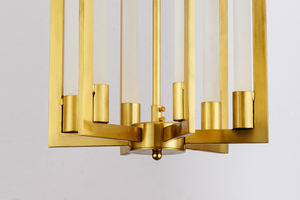 Plafonnier suspendu Post-moderne en laiton et verre, luminaire décoratif d'intérieur, luminaire décoratif de plafond, idéal pour un salon - Product Image 5