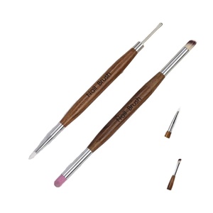 Stylo à ongles double tête en silicone pour sculpture, gaufrage, peinture et application de colle, pinceau d'art pour ongles - Product Image 1