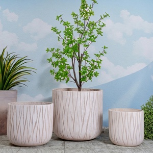 Macetas de Fibra de Arcilla para Decoración del Hogar, Venta Caliente de Fábrica, Juegos de Macetas para Plantas de Jardín, Macetas y Jardineras de Calidad para Decoración del Hogar - Product Image 4