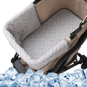 เบาะรองนั่งรถเข็นสุนัขแบบเย็นสบายสำหรับฤดูร้อน ลายพิมพ์นุ่มนวล ซักได้ - Product Image 2