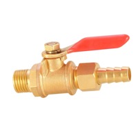 Válvula de bola manual de latón para gas y agua 1/2-2 Conexión NPT de 1/2 pulgadas Sellado de PTFE de alta presión 600 Wog