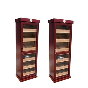Hot Selling Spanish Cedar Wooden Cigar Cabinet humidor with Drawer