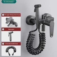 Vente directe usine – Ensemble de douche de luxe en cuivre électroplaqué pour salle de bain, design compact pressurisé, douchette à main